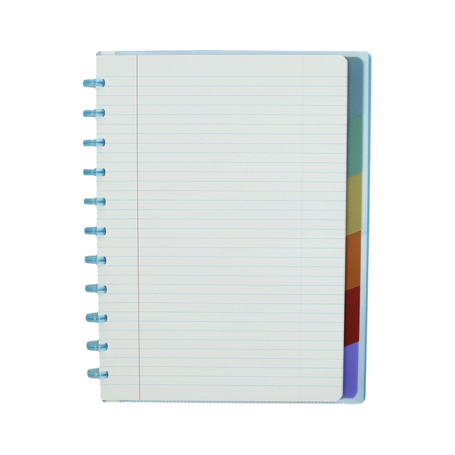 Schrift Atoma A4+ lijn 120blz 90gr PP transparant assorti
