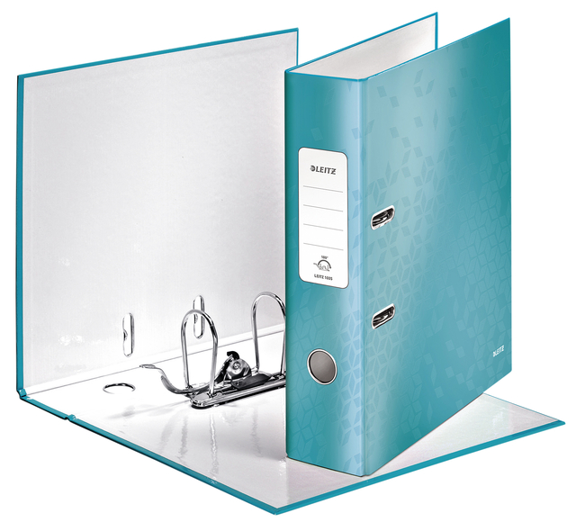 Lever arch file Leitz  WOW 85mm A4 Laminated iceblue