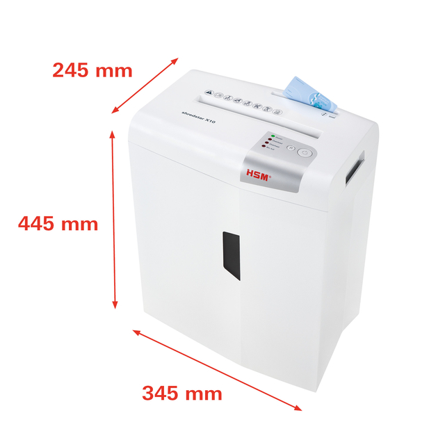 HSM shredstar X10 document shredder - 4,5 x 30 mm