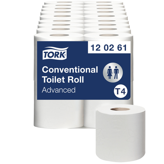 Tork Conventional Toilet Roll  2ply white 488 sheet T4 Advanced