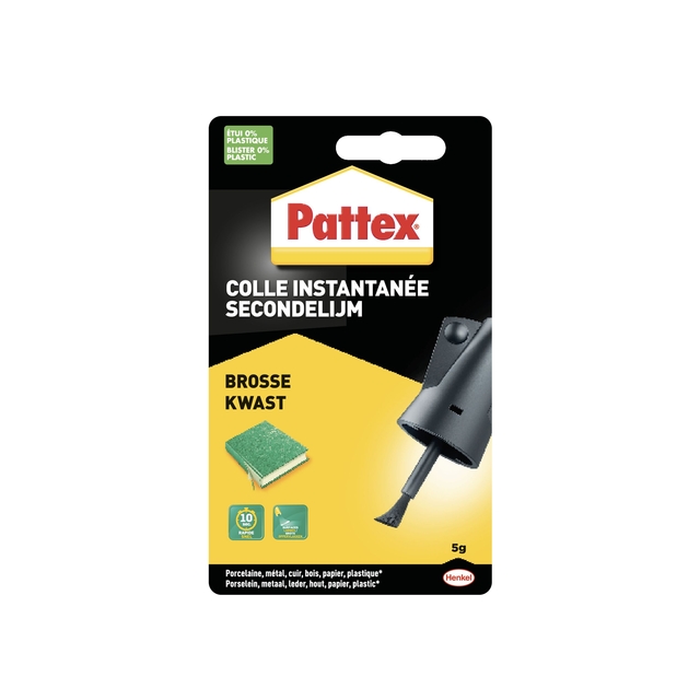 Superglue Pattex with brush bottle 5 grams on blister