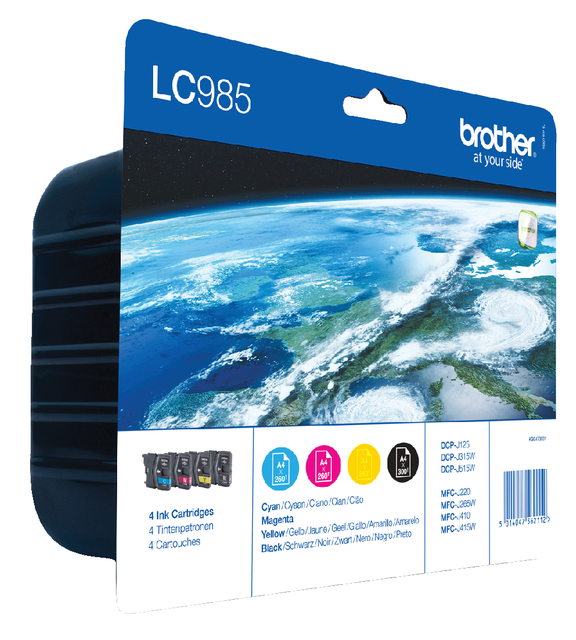 Brother InkCart Multipack Pk4 LC985VALBP