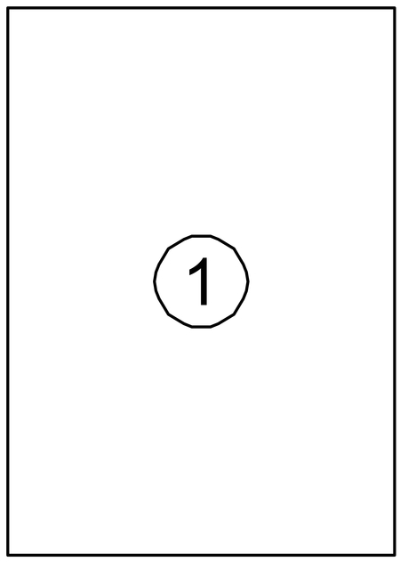 Label Quantore 210x297mm 100 pieces