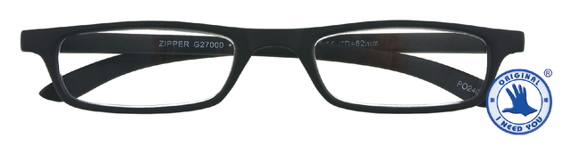 Leesbril I Need You +1.00 dpt Zipper zwart