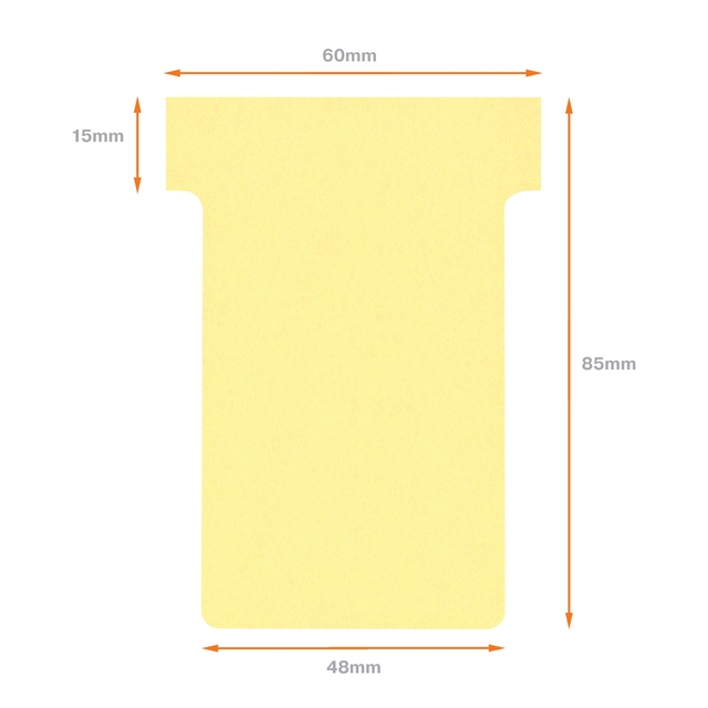 Nobo Tcards A5Yellow 2002004 Pk100