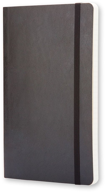 Notitieboek Moleskine pocket 90x140mm lijn soft cover zwart