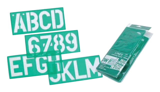 Linex 85100 Lettering Template 100 Mm