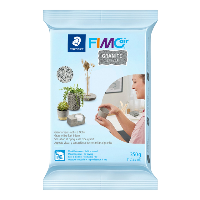 Boetseerklei Staedtler Fimo air 8150 350 gram granieteffect