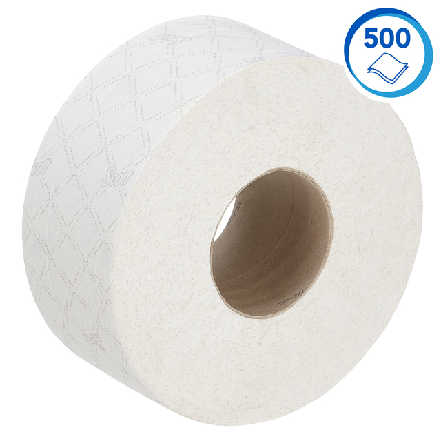 Toiletpapier Scott Essential jumbo 2-laags 200m wit 8614