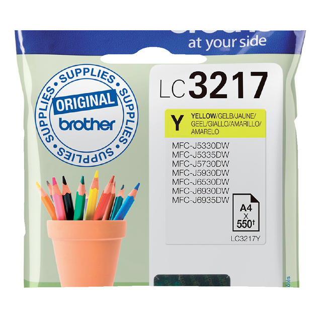 Brother Yellow Inkjet Cartridge LC3217Y