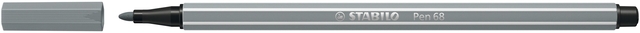 Viltstift STABILO Pen 68/95 medium middel koudgrijs