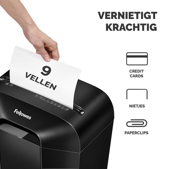 Papiervernietiger Fellowes Powershred LX50 snippers 4x37mm zwart