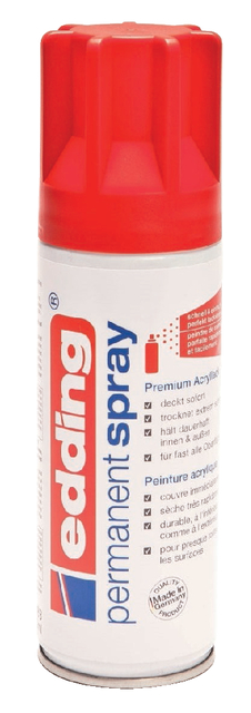 edding 5200 permanent spray premium acrylic paint traffic red mat RAL 3020