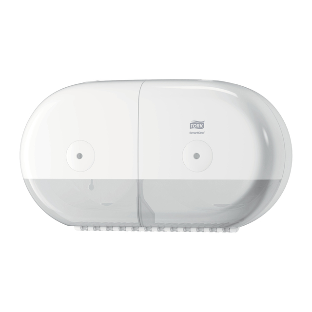 Toiletpapierdispenser Tork T9 Elevation SmartOne klein duo wit 682000
