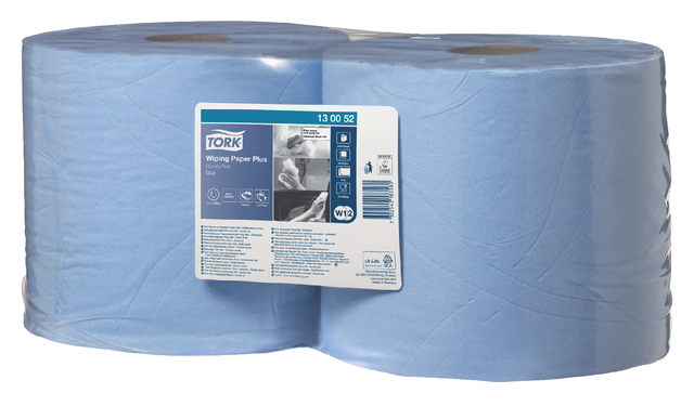 Cleaning paper Tork Wiping Plus Combi W1/2 255m blue 130052