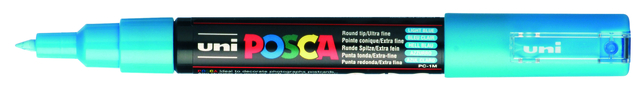 Paint marker Posca PC1MC extra fine light blue