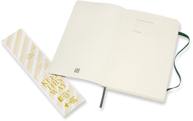 Notitieboek Moleskine large 130x210mm dots soft cover myrtle green