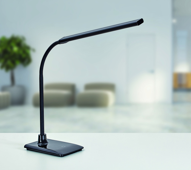 Bureaulamp MAUL Pirro LED dimbaar met voet zwart