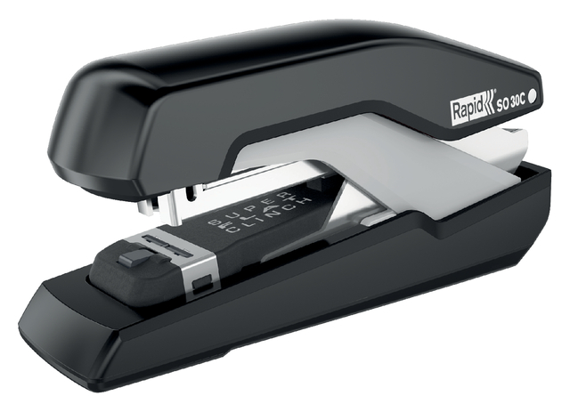 Stapler Rapid SO30c half strip 30 sheets 24/6 black/grey
