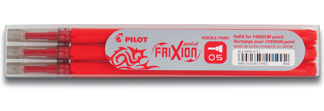 FriXion Point - Set of 3 refills - Red - Fine Tip