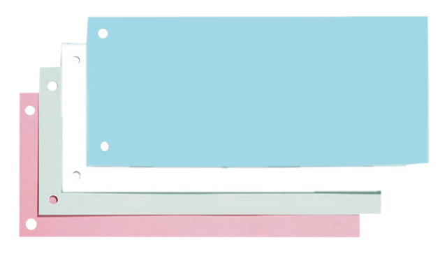 Elba 240x105mm dividers 190gsm card 2 holes blue pack 100