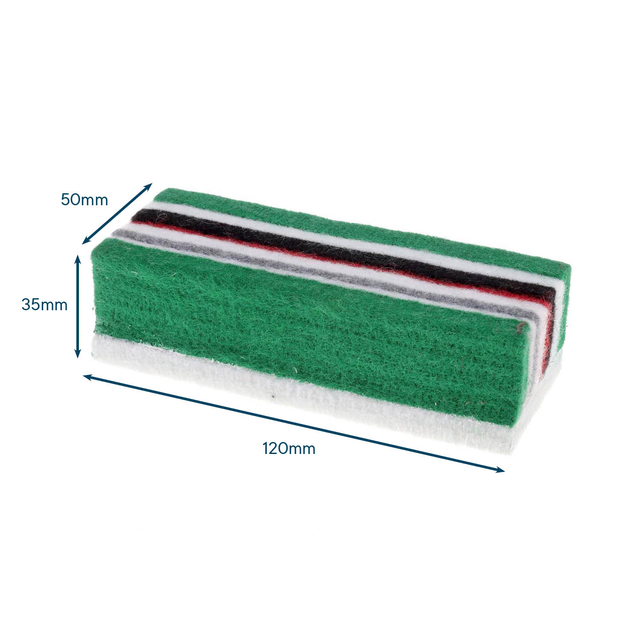 Krijtbordwisser vilt Europel 120x50x35 mm