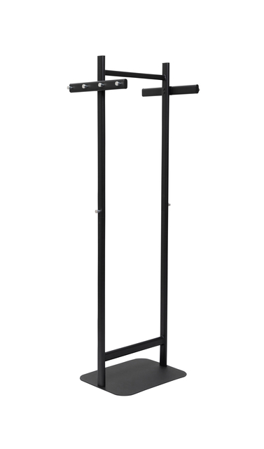 Garderoberek MAUL Salsa staand 172x52x40cm 40kg, 8 haken zwart RAL9004
