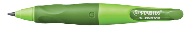 Vulpotlood STABILO Easyergo HB 3.15mm rechts groen/donkergroen incl puntenslijper blister à 1 stu