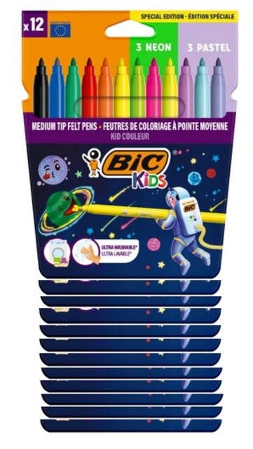 Kleurstift Bickids Cosmo clipstrip à 12 etuis