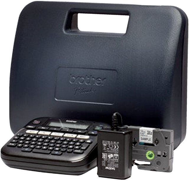 Labelprinter Brother P-touch TZe PT-D210 desktop qwerty 12mm black in case