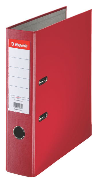 Lever Arch File Esselte Essentials 75mm PP A4 red