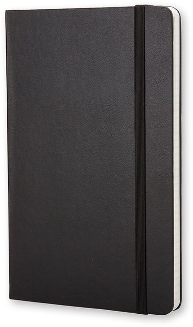 Notitieboek Moleskine large 130x210mm ruit 5x5 hard cover zwart
