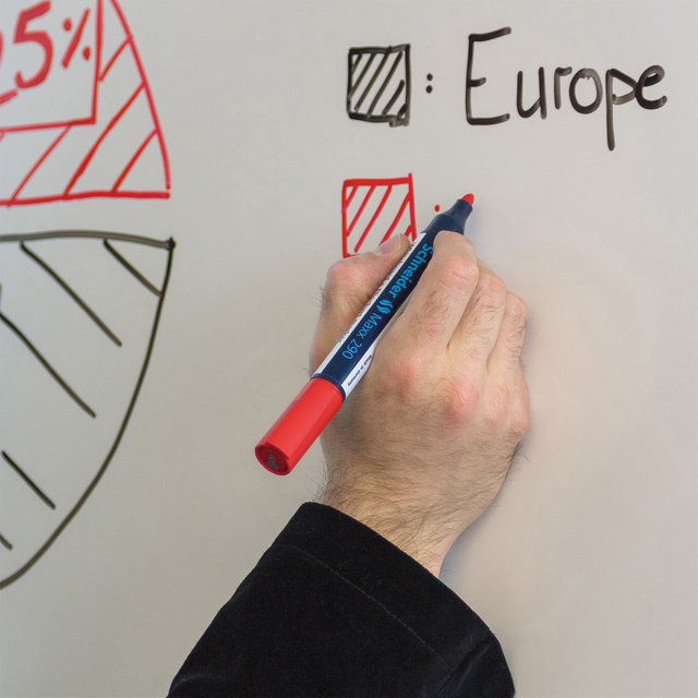 Viltstift Schneider Maxx 290 whiteboard rond 2-3mm assorti doos à 3+1 grati