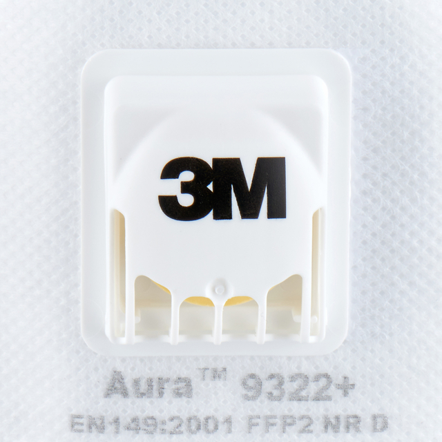Dust mask 3M Aura for sanding 9322 FFP2 with valve 2 pieces