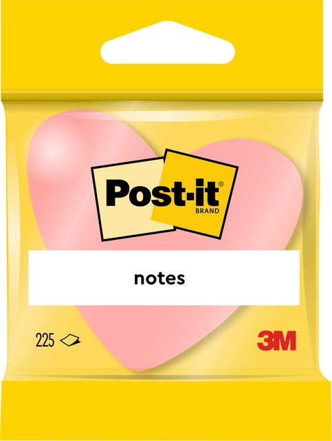 Post-it Notes Heart Rbow 2007H Pk1