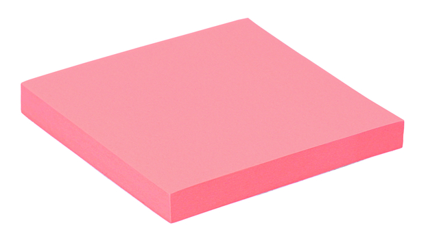 Sticky notes Quantore 76x76mm neon pink