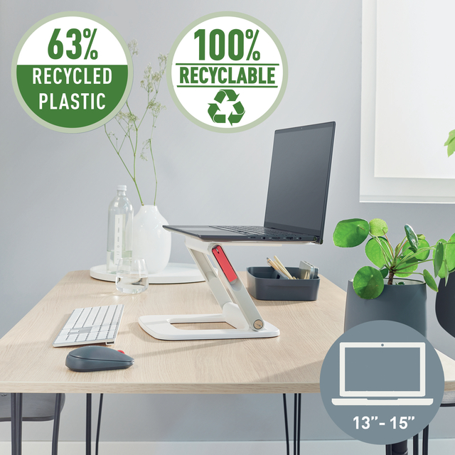 Laptop stand Leitz Ergo adjustble multi-head white