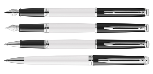 Vulpen Waterman Hémisphère Colour Blocking black en white CT medi
