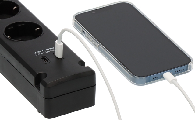 Power strip Brennenstuhl Bremounta 5-way including 2 USB C 3 meters black