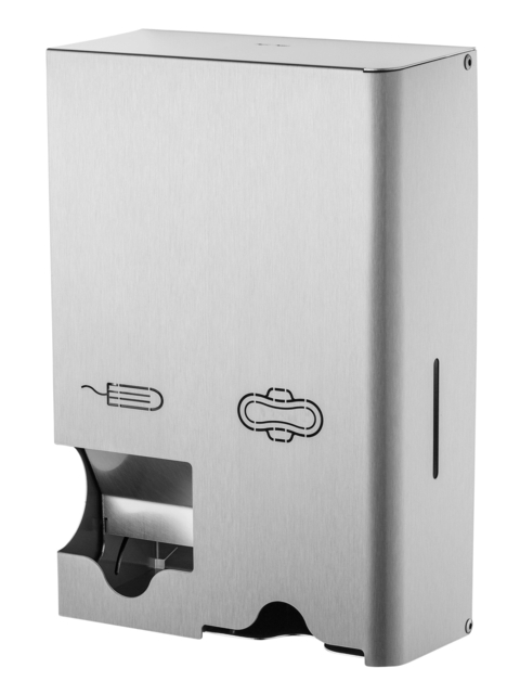 Dameshygiënedispenser MediQo-line klein RVS fingerprint coatin