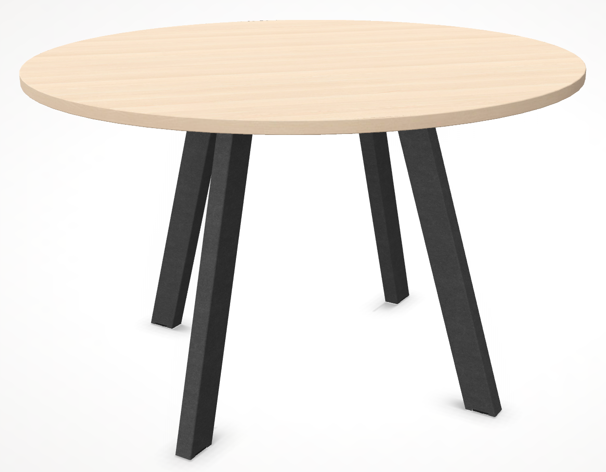 Ronde vergadertafel afmeting rond 120 cm. en 75 cm. hoog