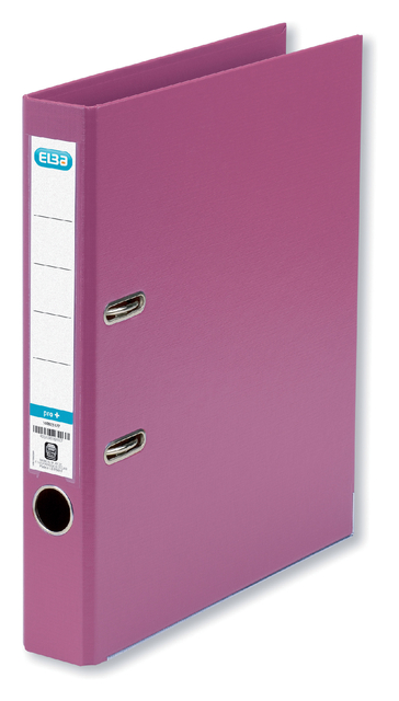 ELBA Lever Arch File Rado "smart Pro+", exchangeable spine label, A4 Spine 50 mm 2 Rings PP/PP Pink