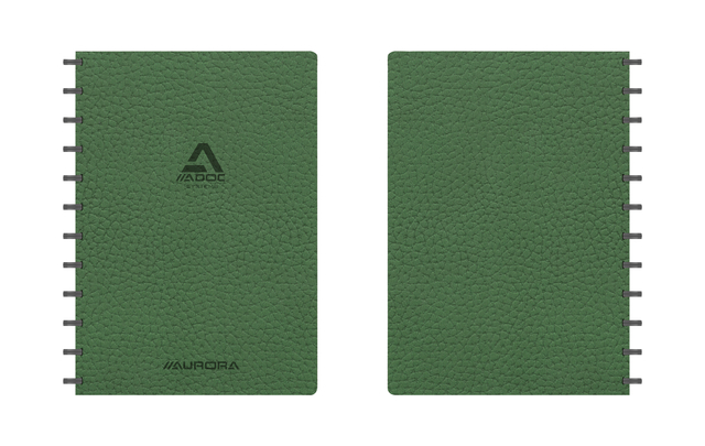 Schrift Adoc Business A4 ruit 5x5mm 144 pagina's 90gr groen