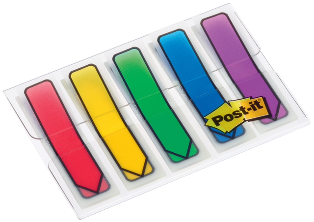 Index tabs 3M Post-it 684 12x43mm arrow shape assorted 100 pieces