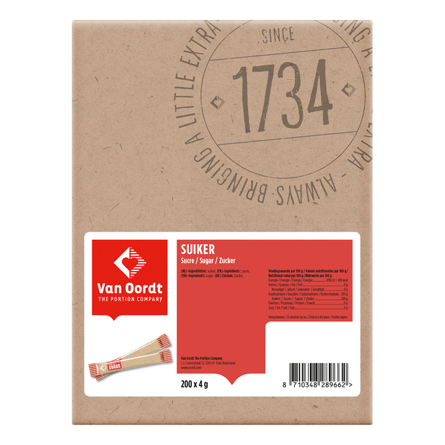 Suikersticks van Oordt 200x4gr