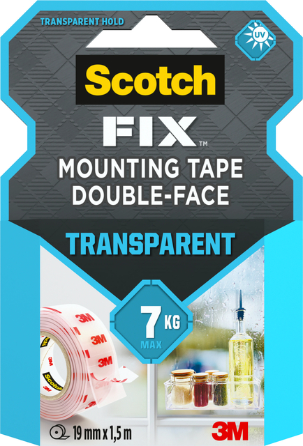 Adhesive tape Scotch double-sided adhesive tape 19mmx1.5m clear