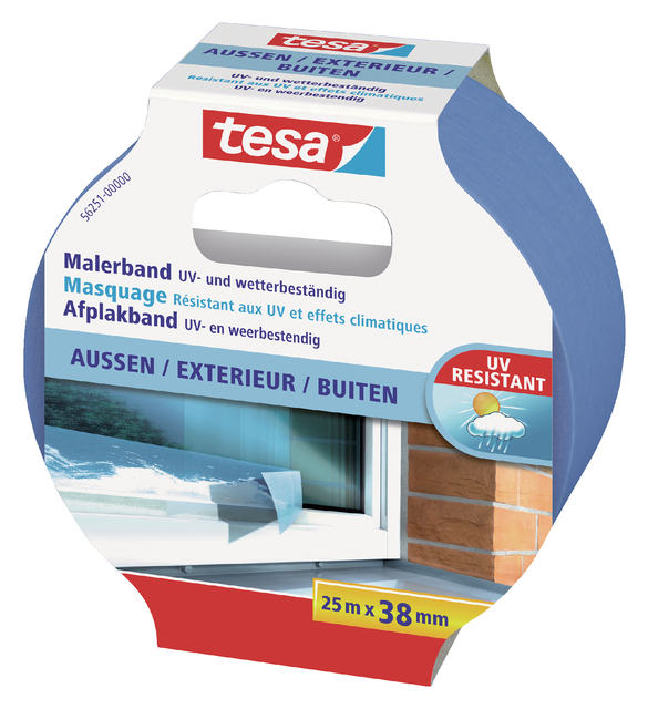 tesa Maler-Krepp PRECISION OUTDOOR, ecoLogo, 25m:38mm