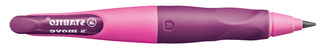 Vulpotlood STABILO Easyergo HB 3.15mm linkshandig roze/lila incl puntenslijper blister à 1 stu