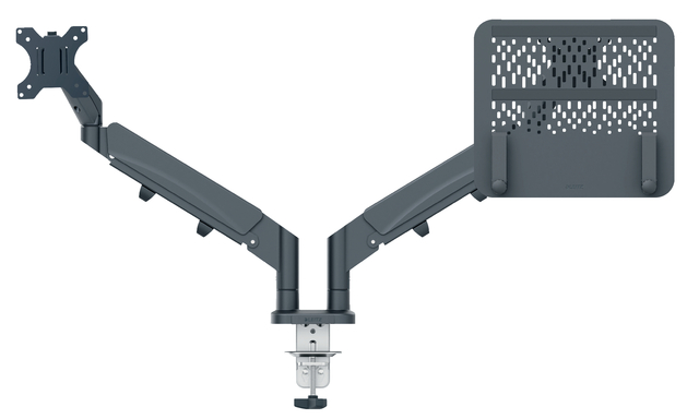 Monitor and Laptop Arm Leitz Ergo Space-saving Double