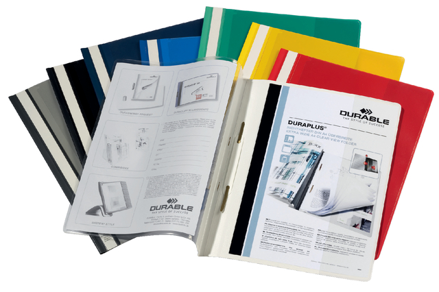 Durable Duraplus Qtn Fldr RedPk25 257903